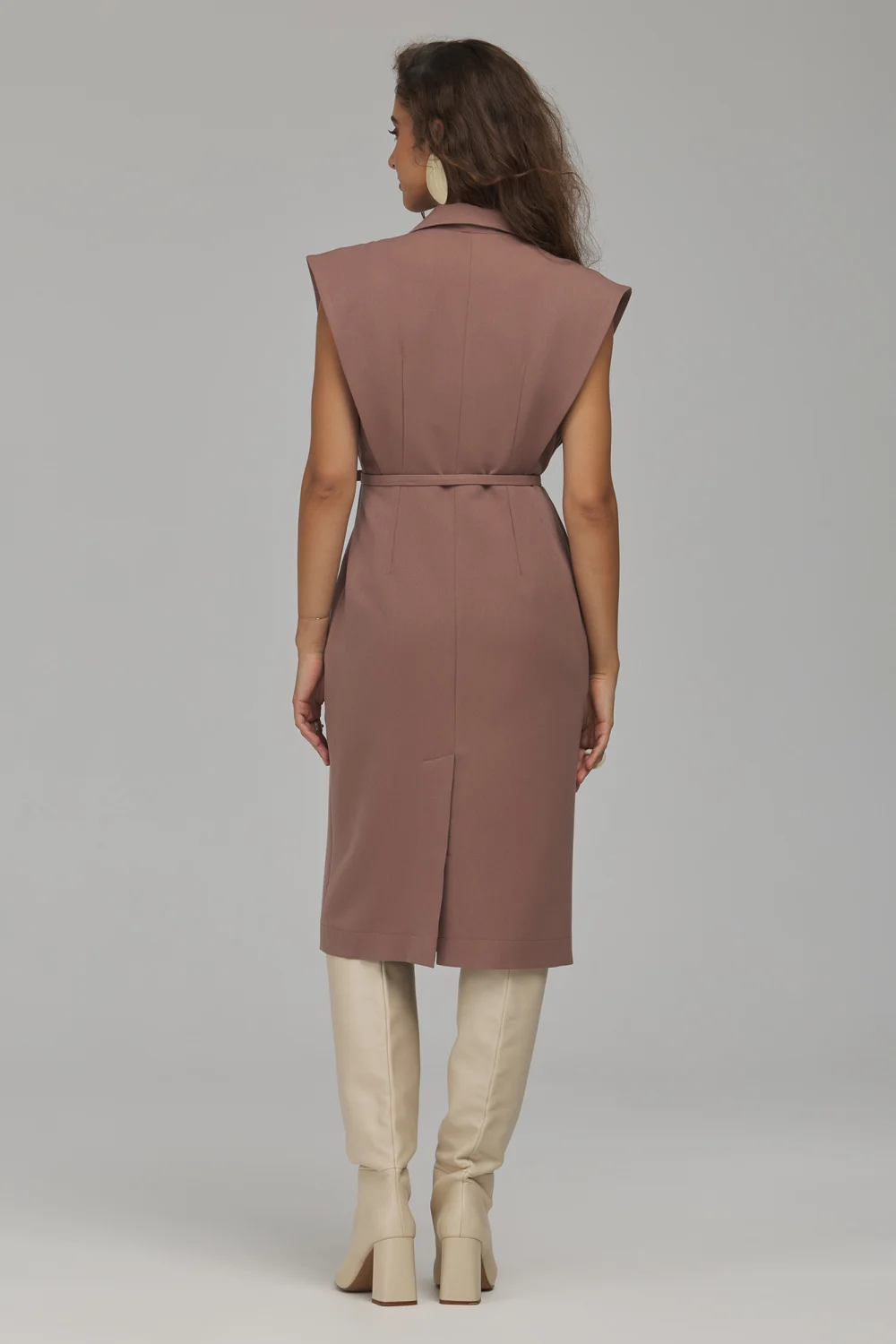 Robe casual brune – Image 3