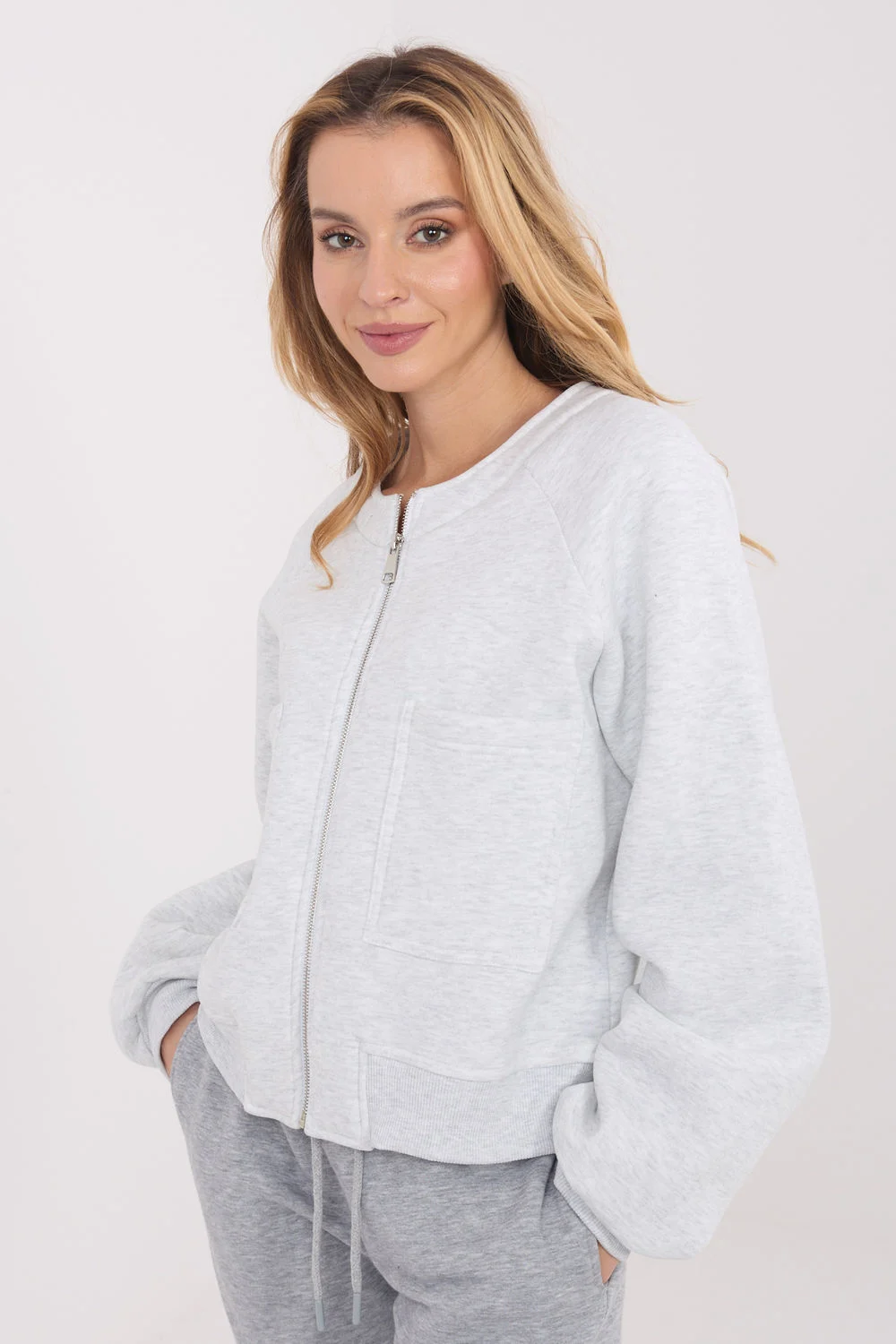 Sweatshirt gris en coton