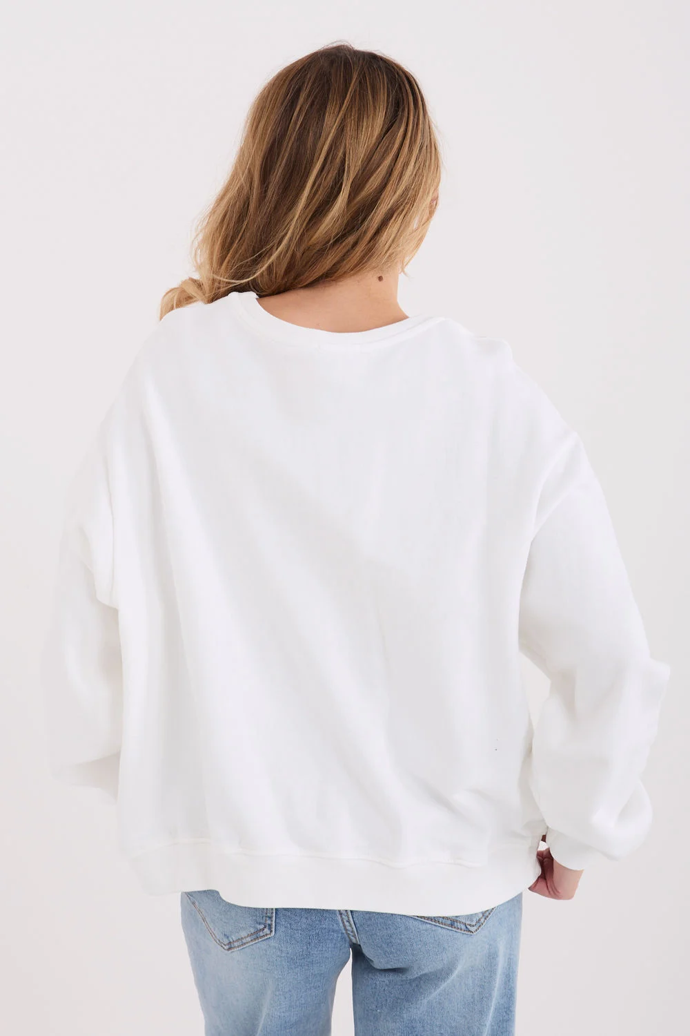 Sweatshirt beige imprimé – Image 3