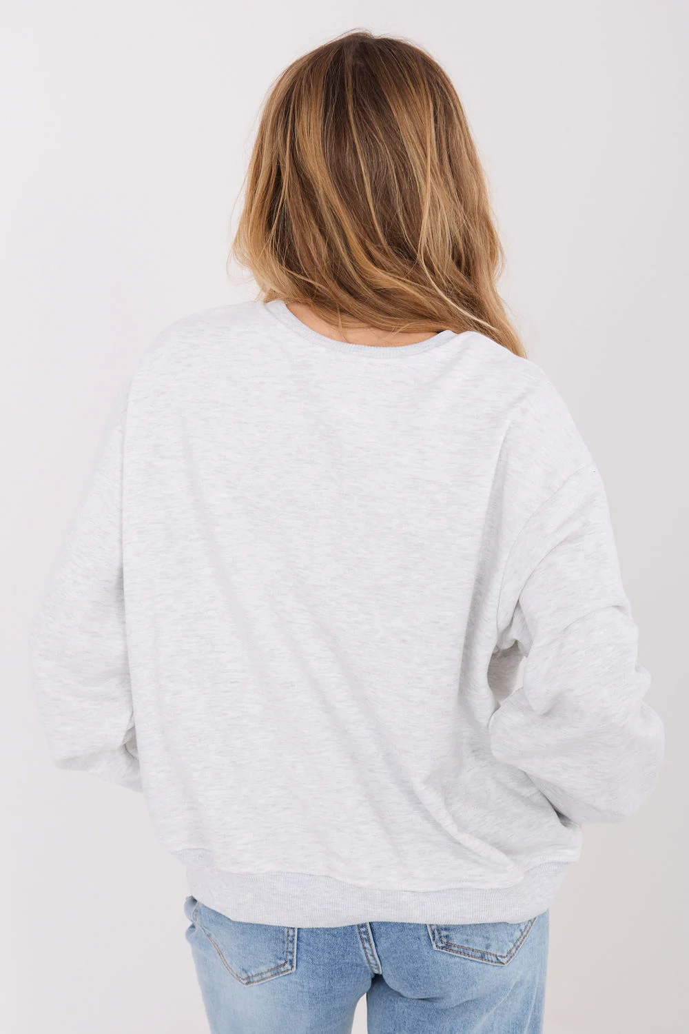 Sweatshirt gris imprimé – Image 3