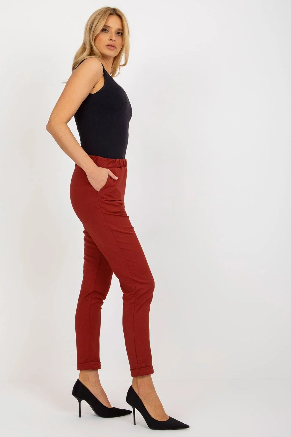 Pantalon femme rouge – Image 2