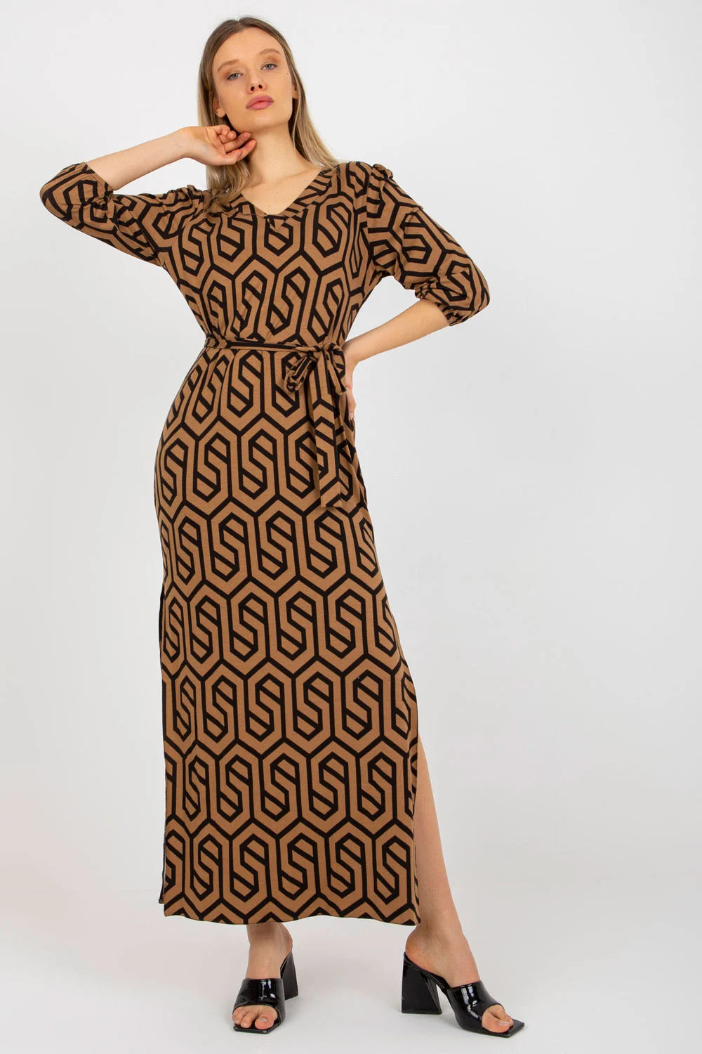 Robe de jour brune