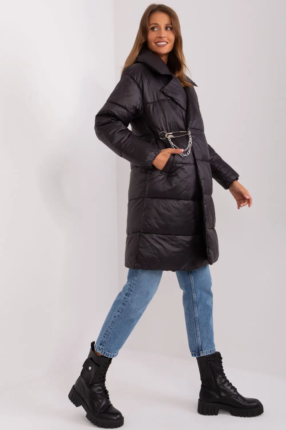 Veste matelassé noire – Image 2
