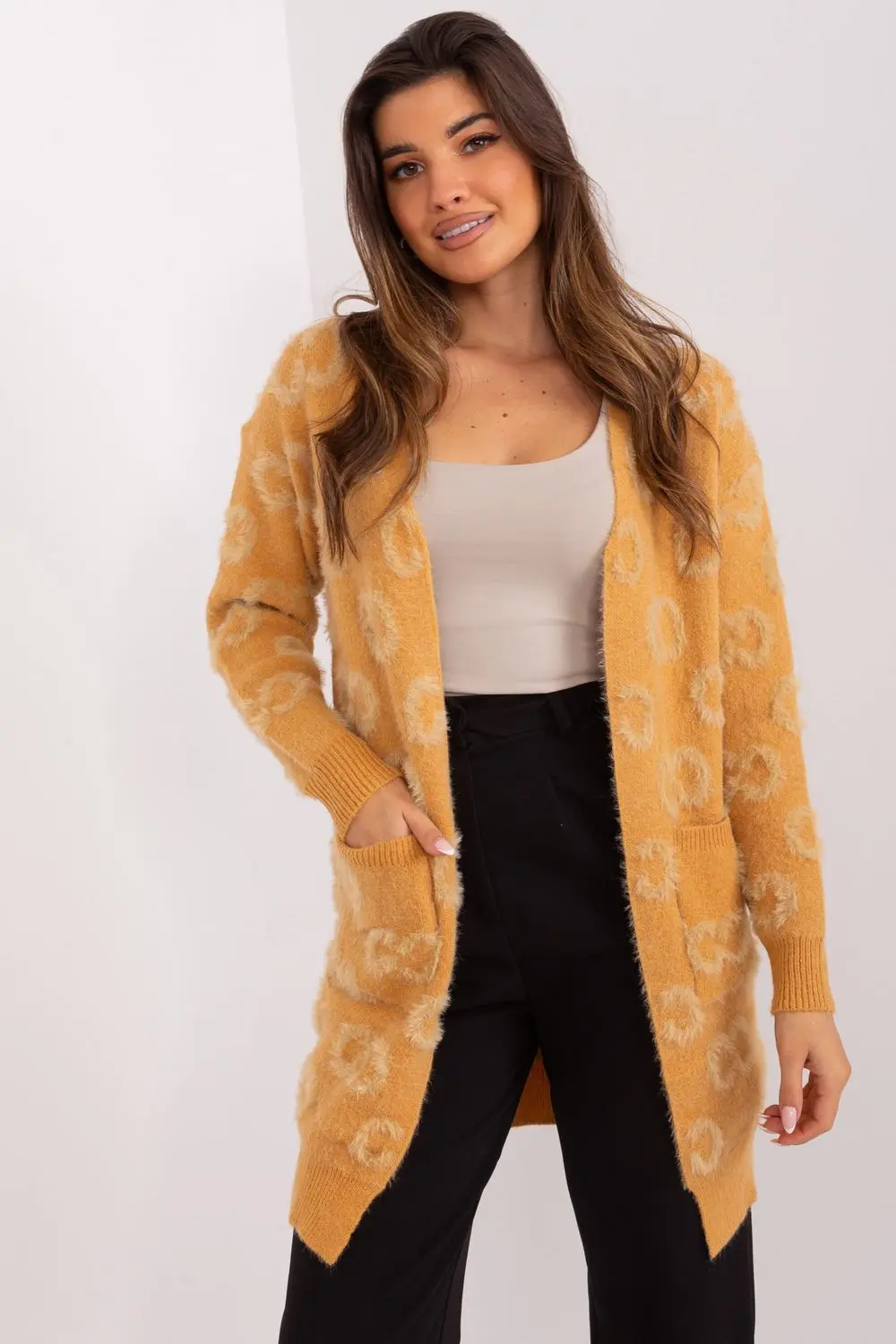 Cardigan brun