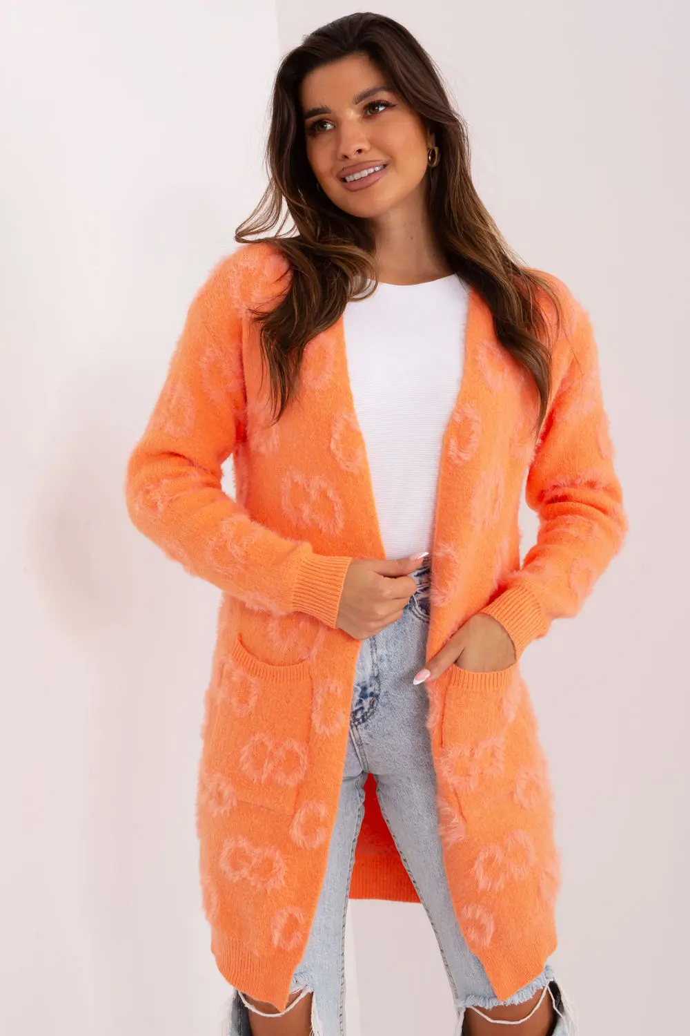Cardigan orange