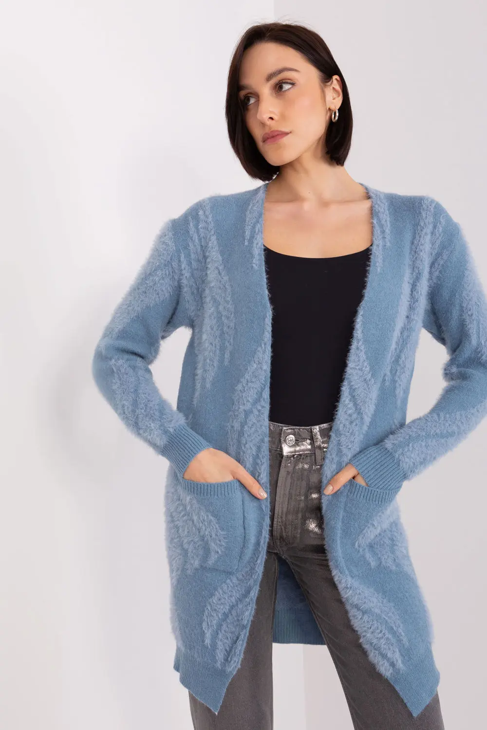 Cardigan bleu