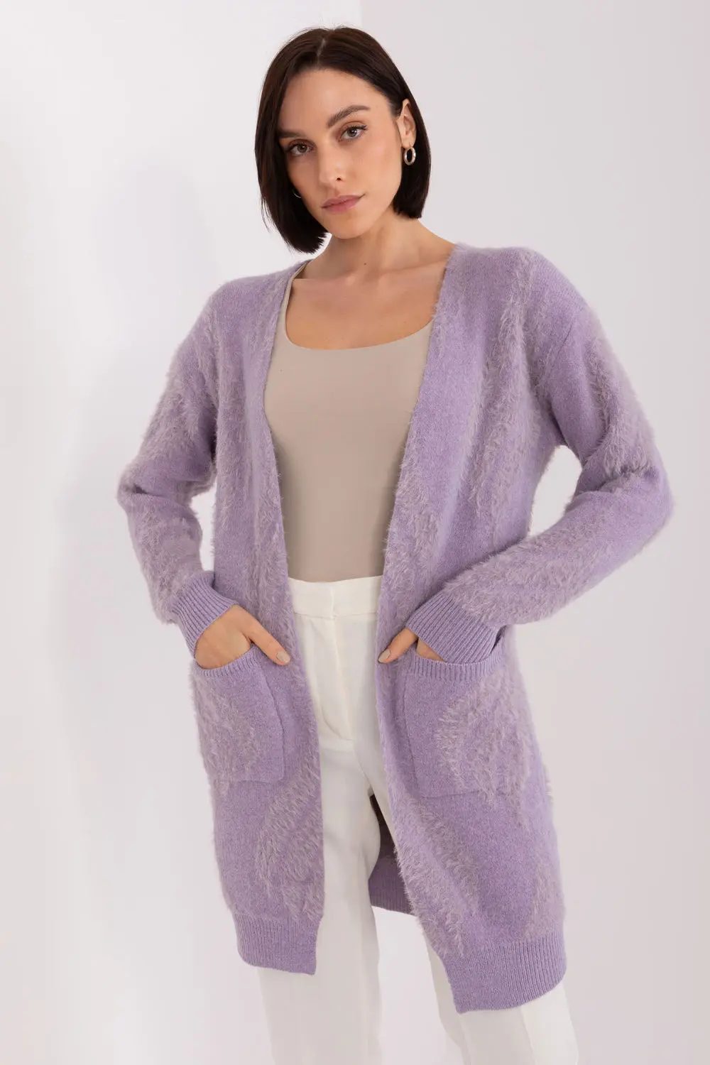 Cardigan violet