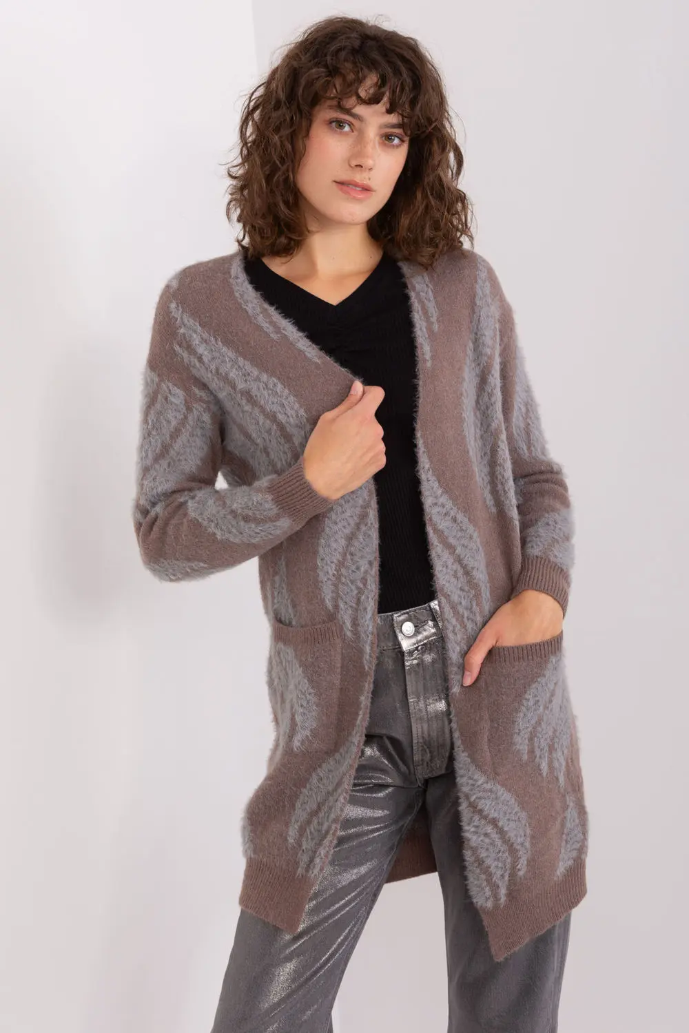 Cardigan brun