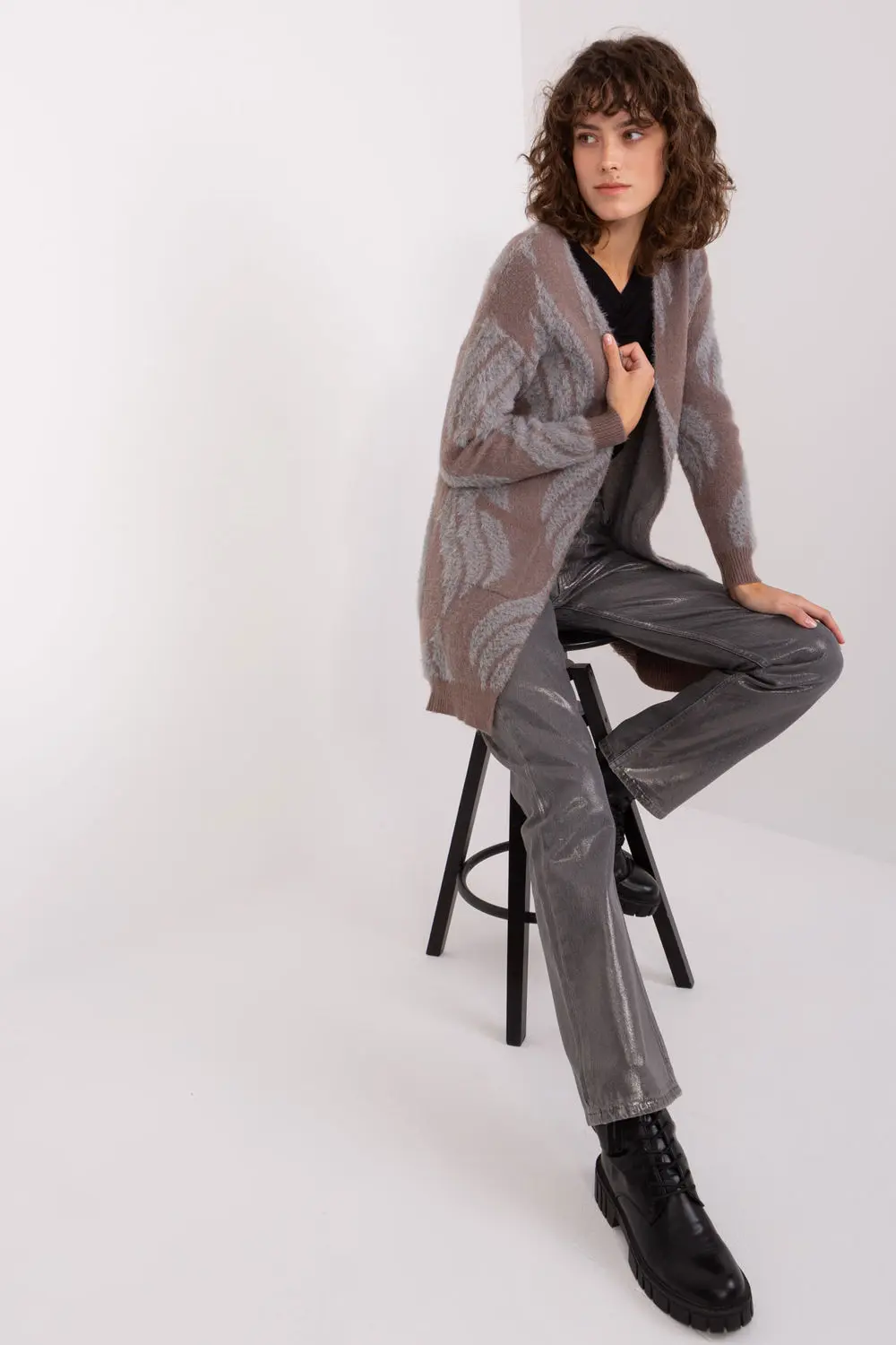 Cardigan brun – Image 2