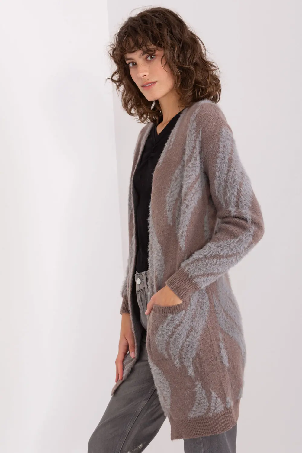 Cardigan brun – Image 3