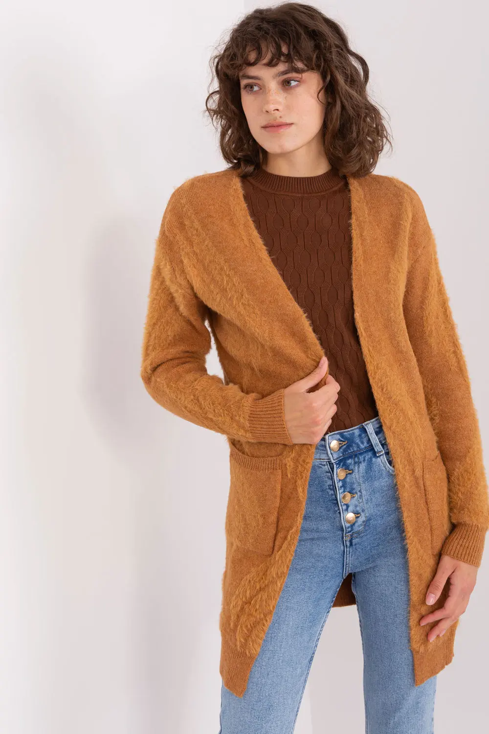 Cardigan brun