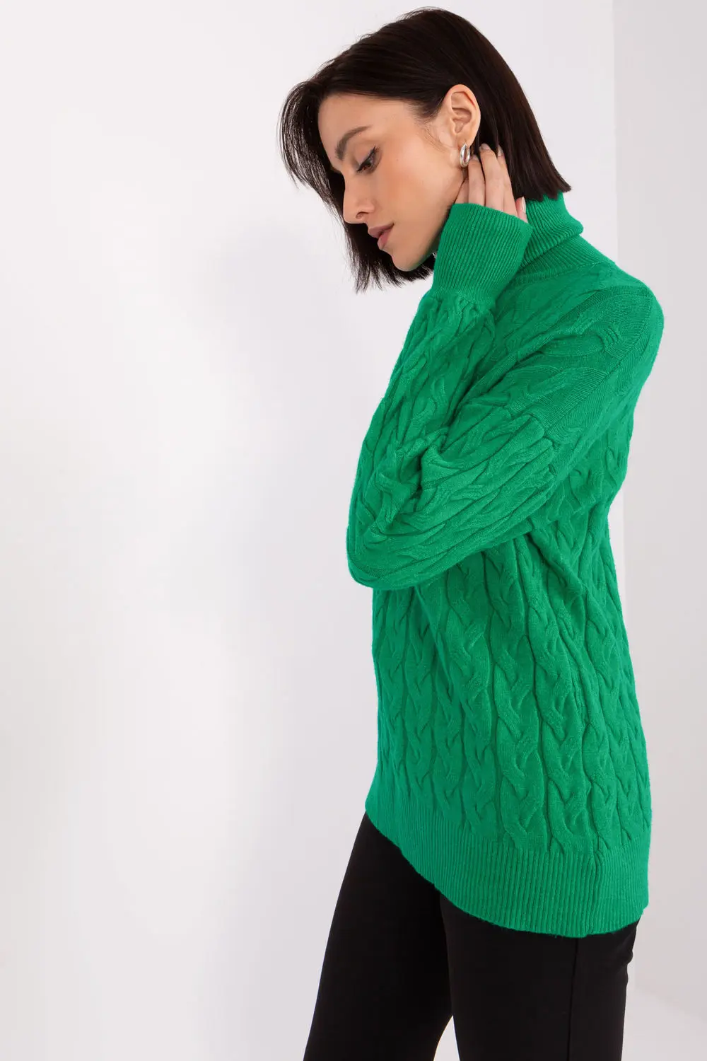 Col roulé vert – Image 2