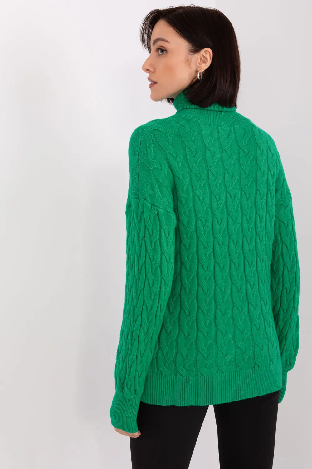 Col roulé vert – Image 3