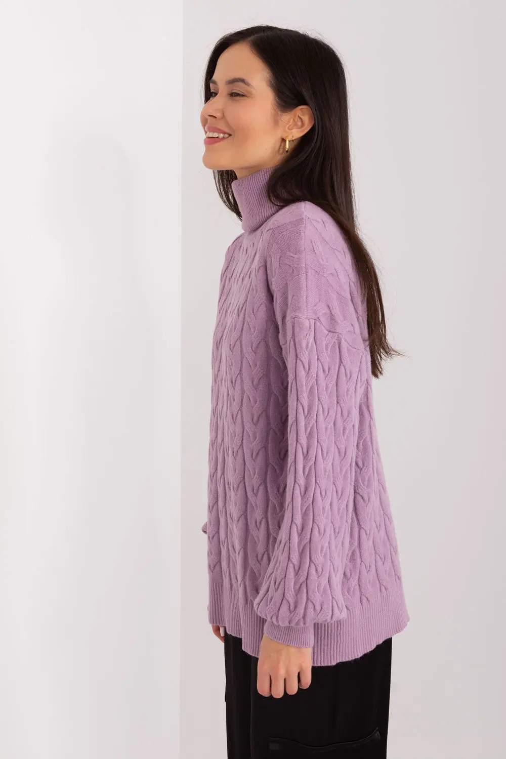 Col roulé violet – Image 2