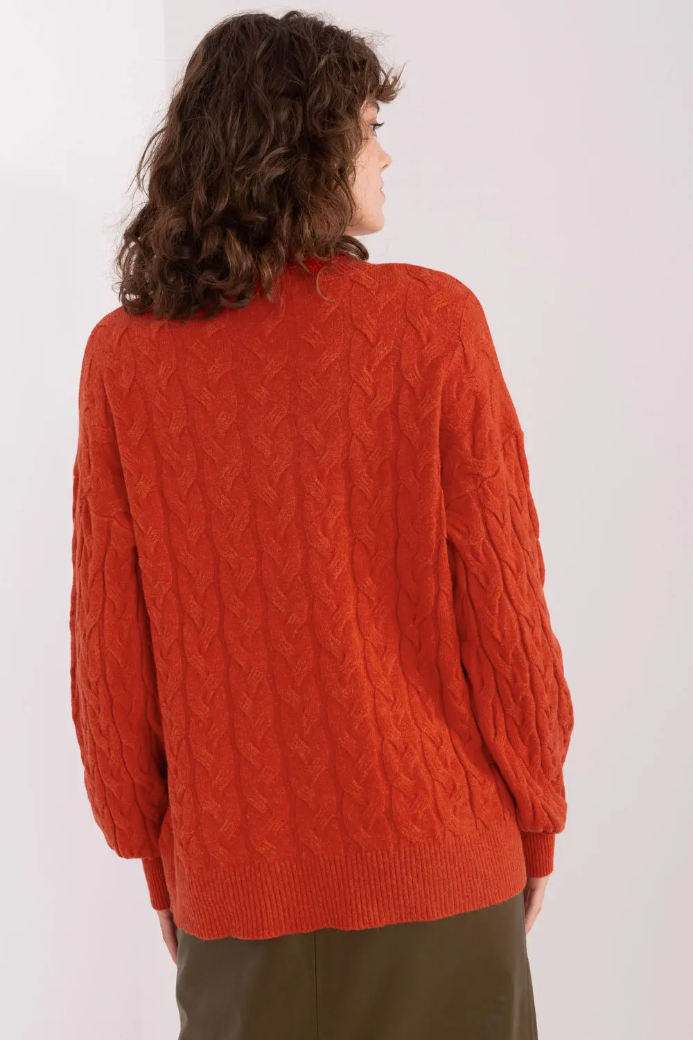 Col roulé orange – Image 3
