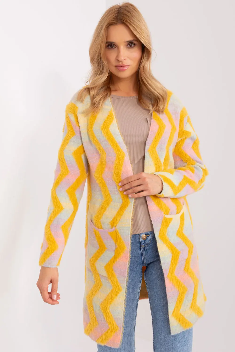Cardigan jaune
