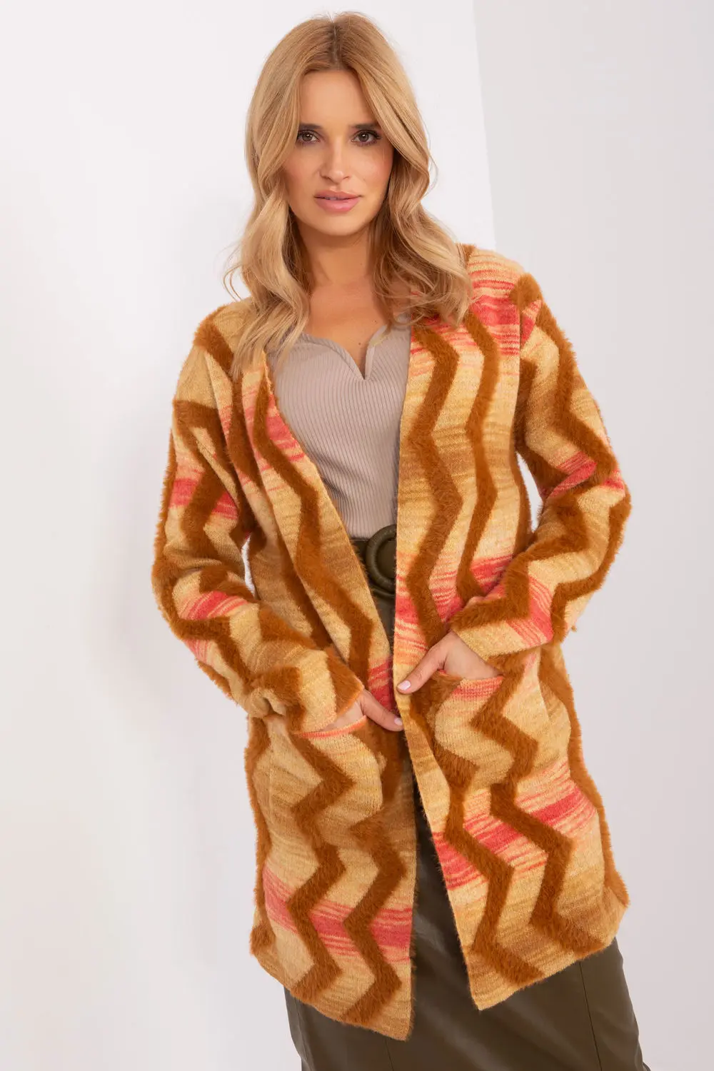 Cardigan brun