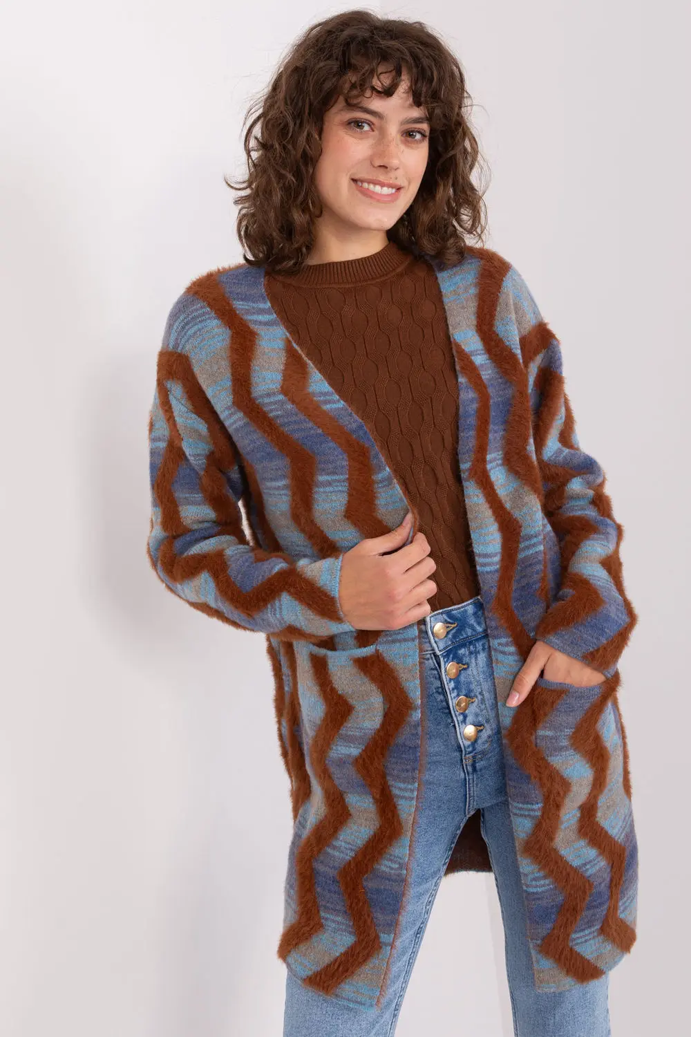 Cardigan bleu