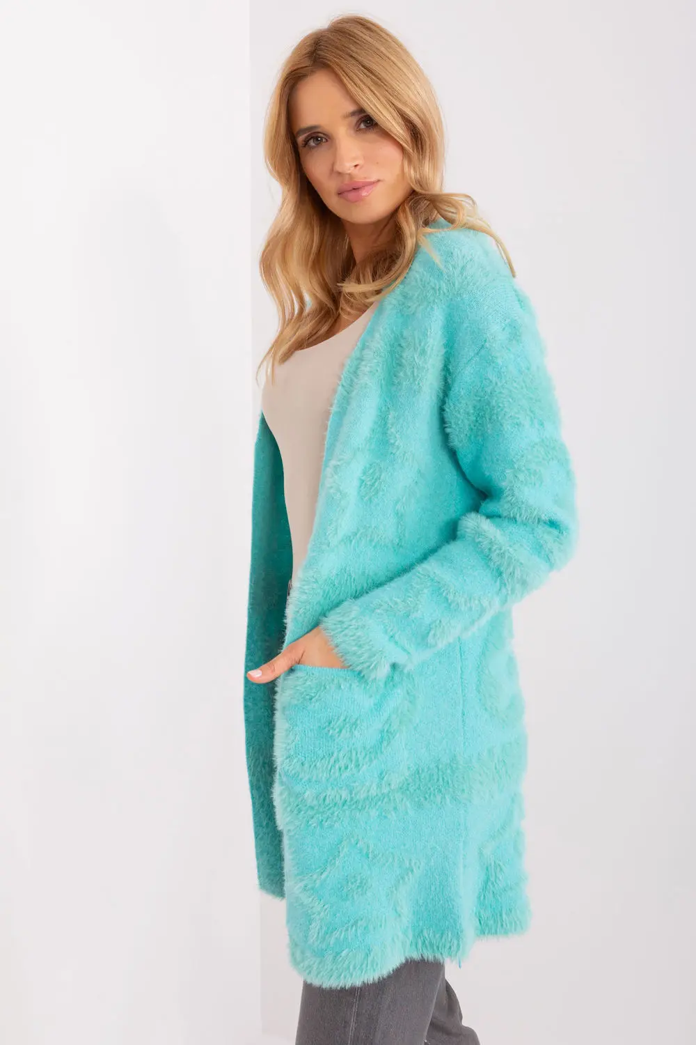 Cardigan oversize vert – Image 2