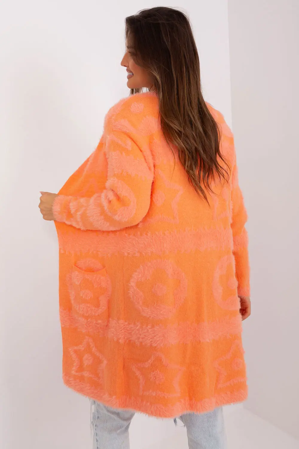 Cardigan oversize orange – Image 3