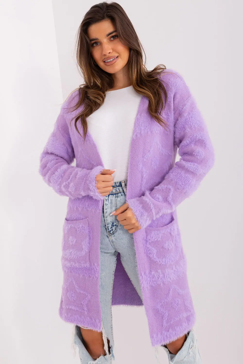 Cardigan violet