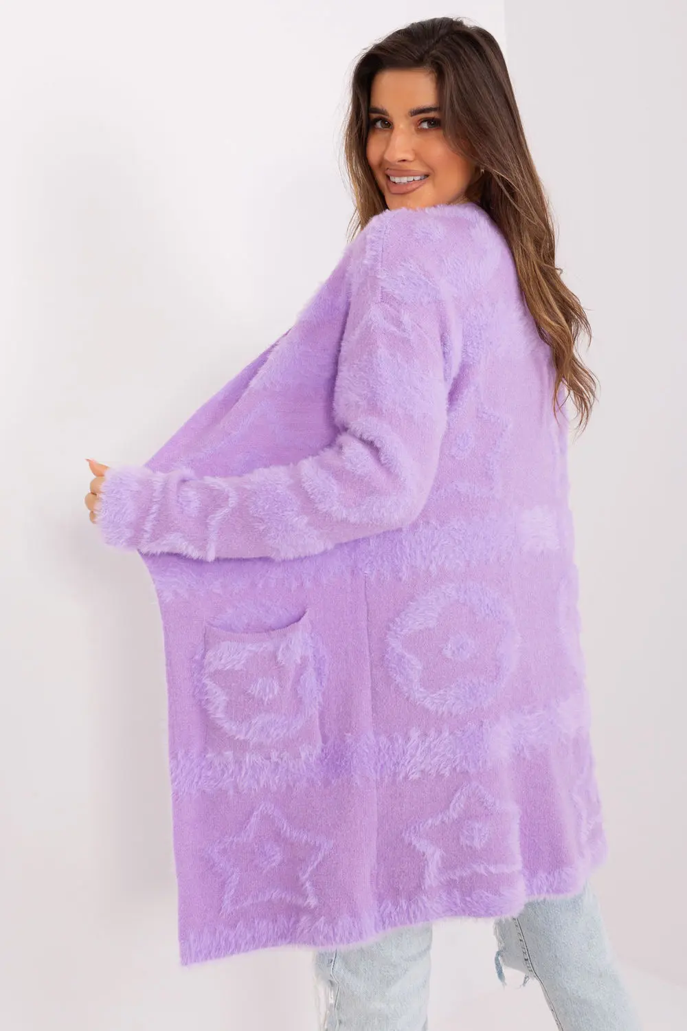 Cardigan oversize violet – Image 3