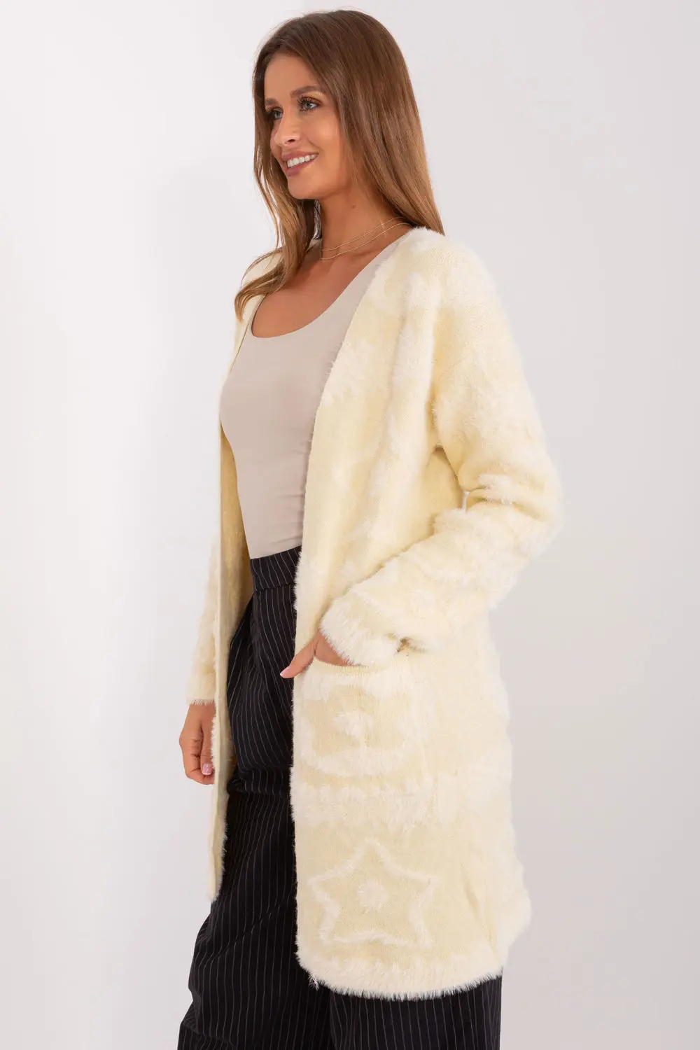 Cardigan oversize beige – Image 2
