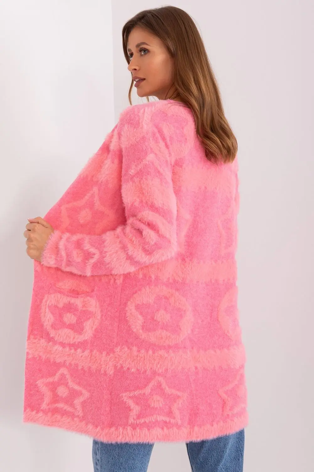 Cardigan oversize rose – Image 3