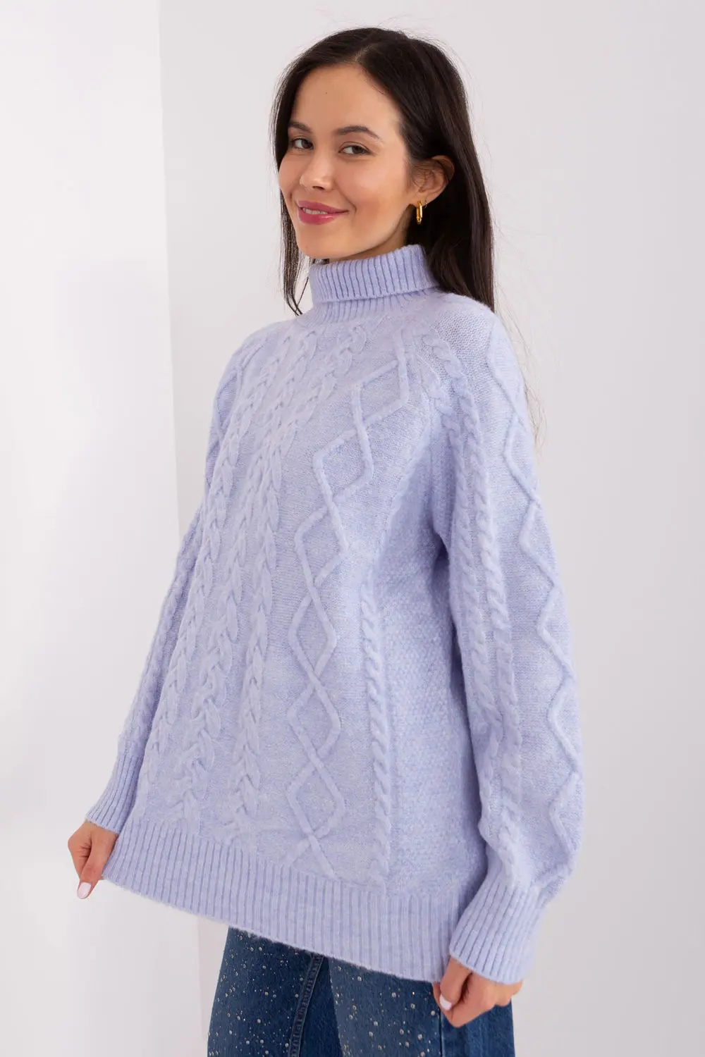 Col roulé violet – Image 2