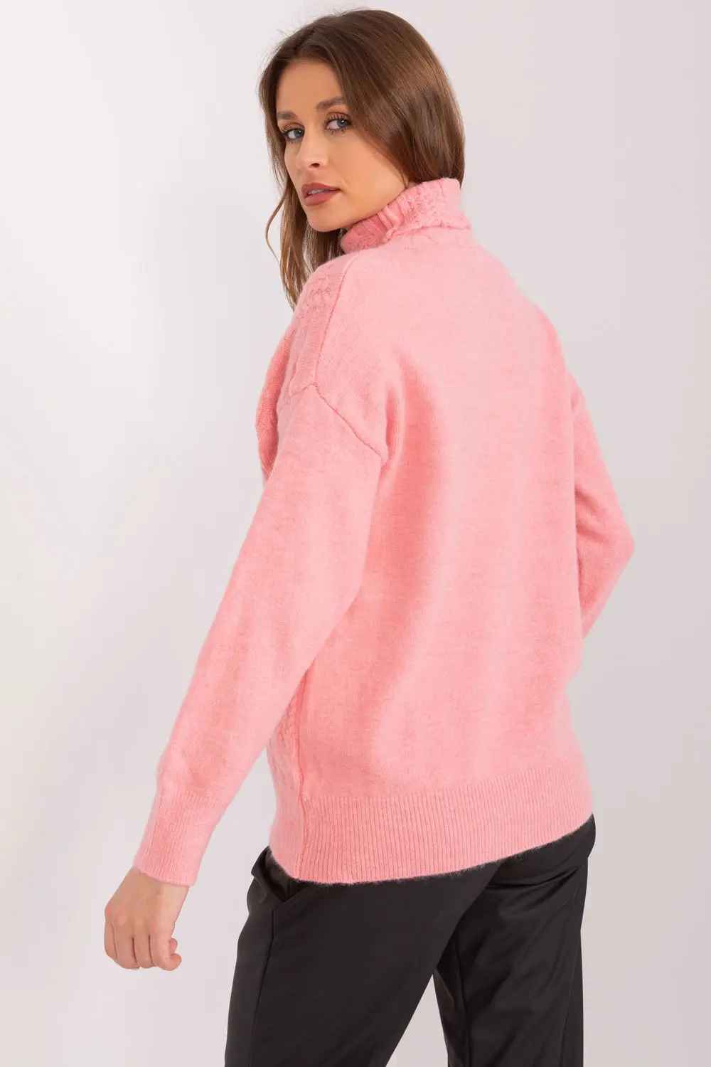 Col roulé rose – Image 3