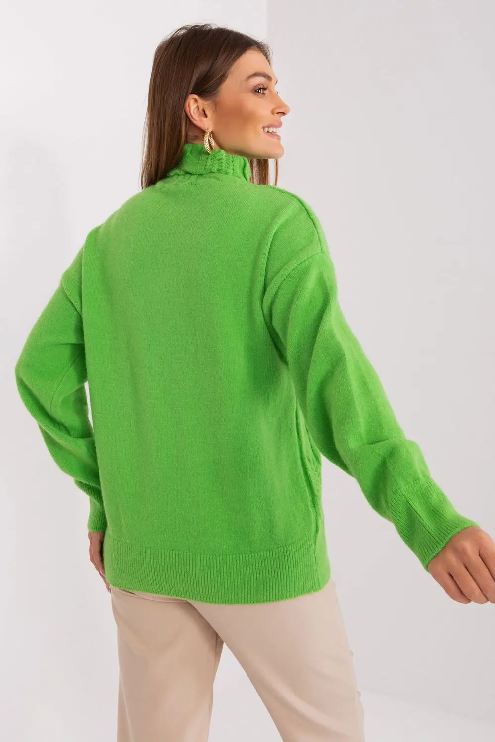 Col roulé vert – Image 3