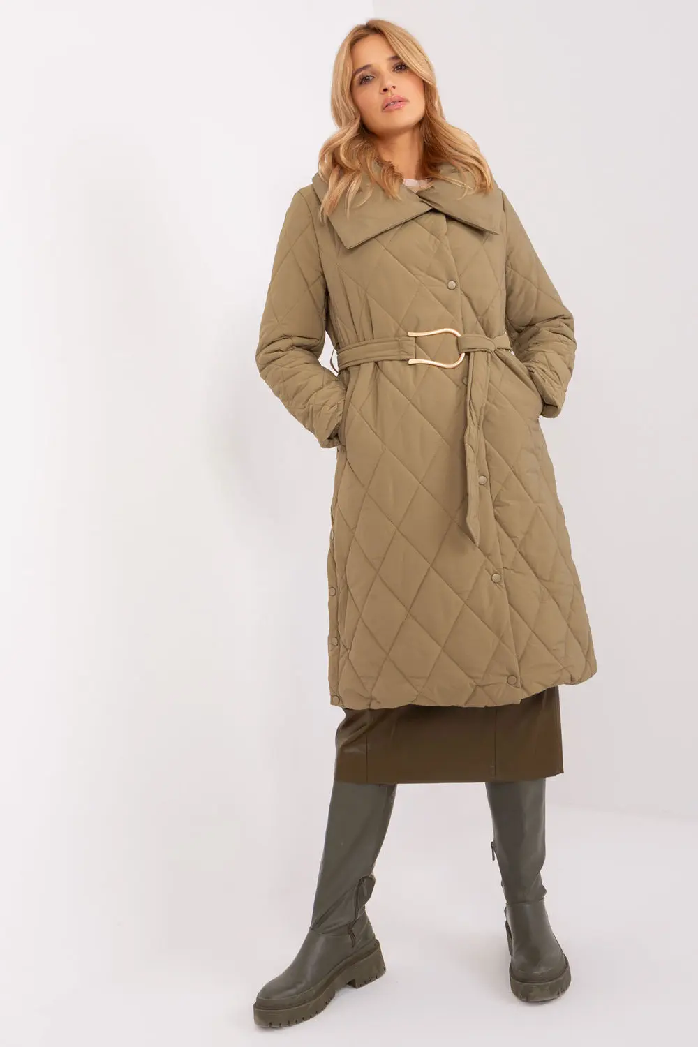 Veste matelassé verte – Image 2