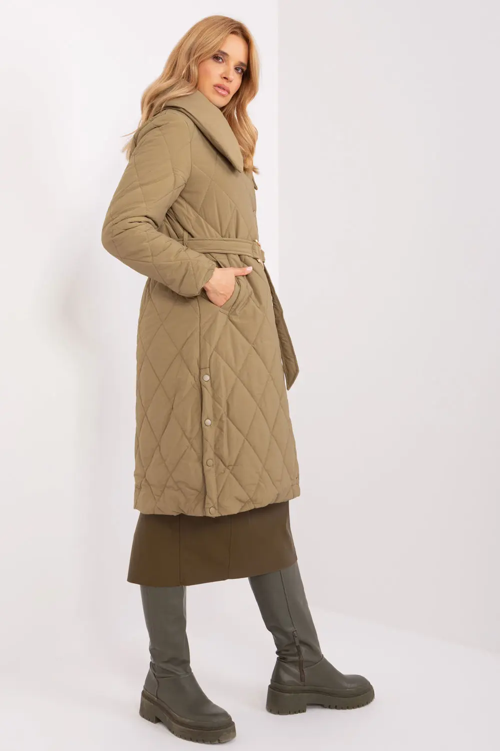 Veste matelassé verte – Image 3