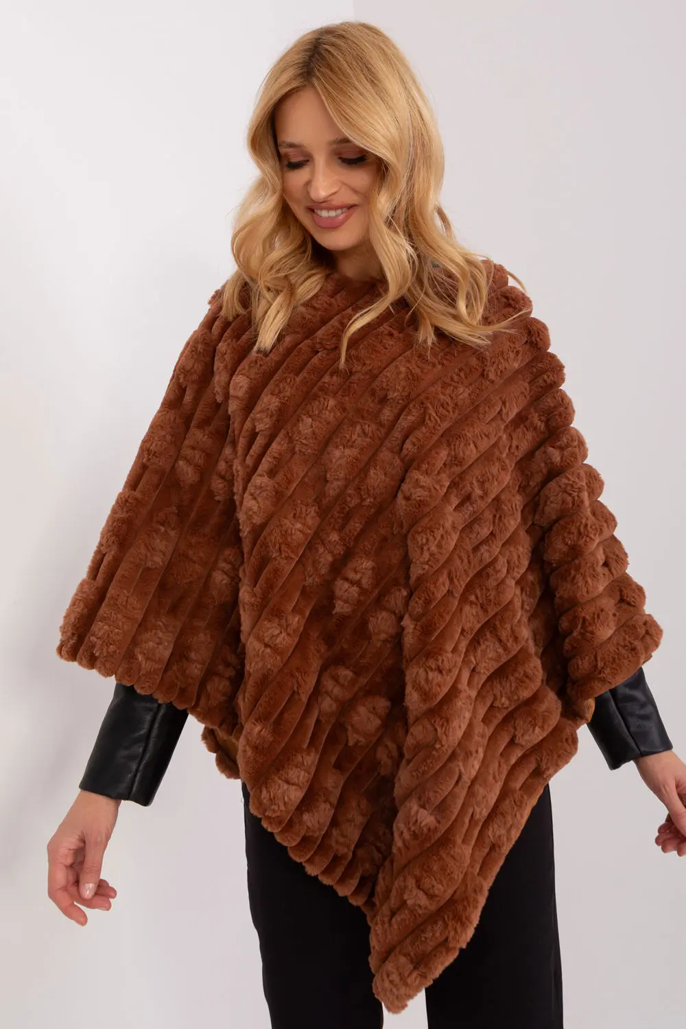 Poncho brun