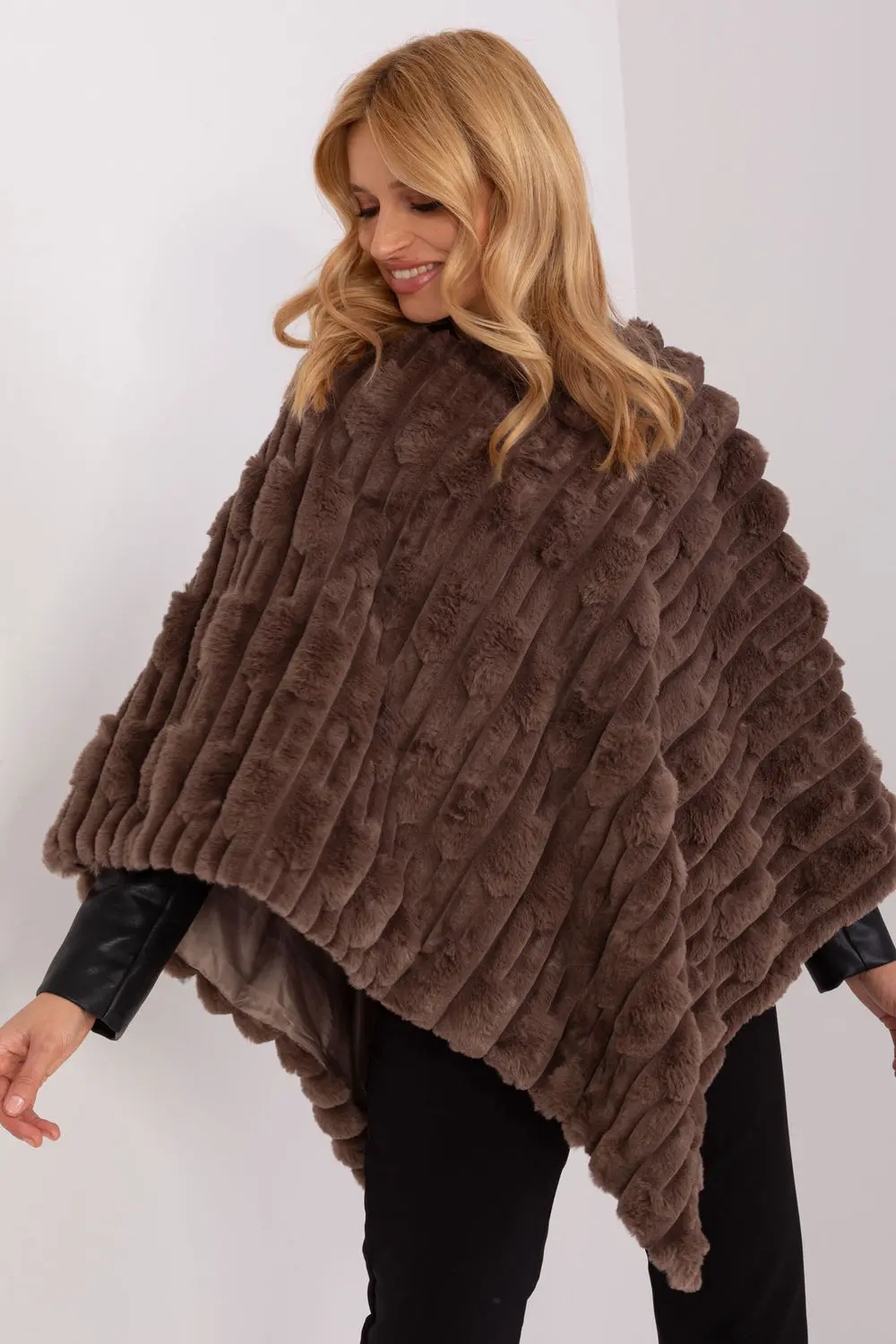 Poncho brun