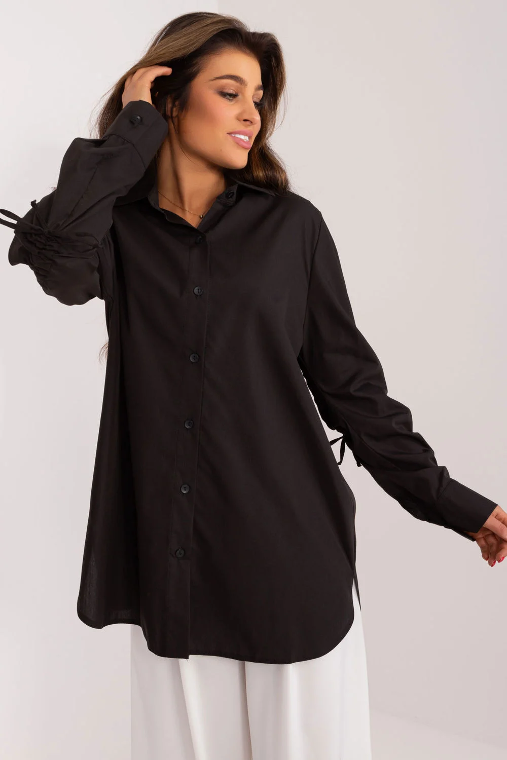 Chemise manche longue noire