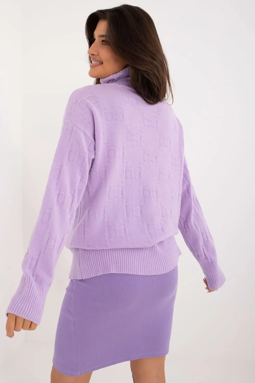 Col roulé violet – Image 3