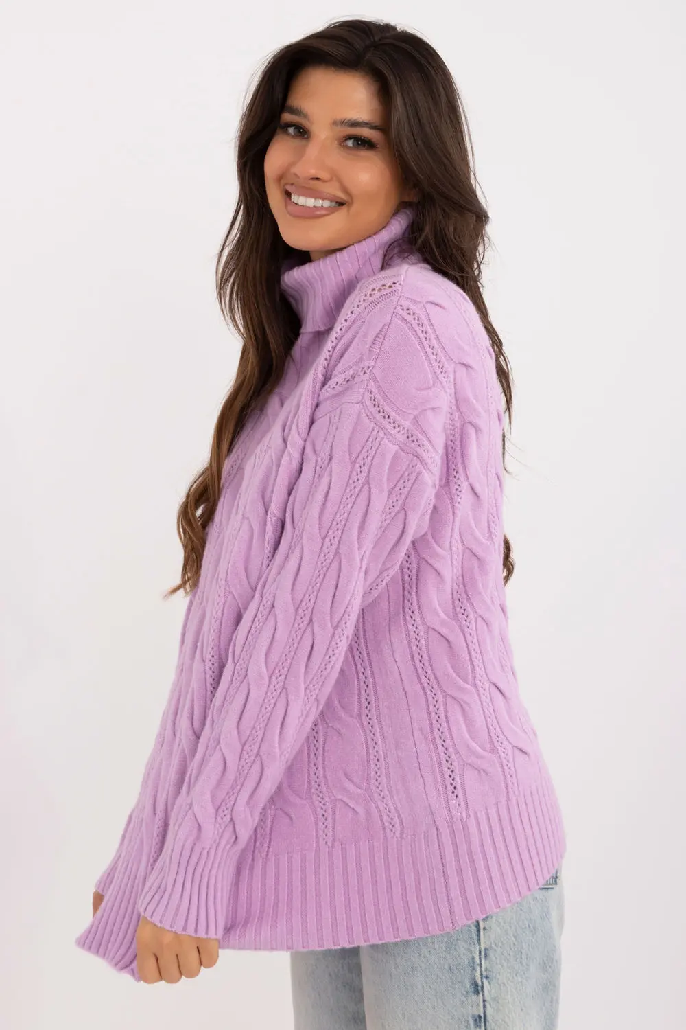 Col roulé violet – Image 2