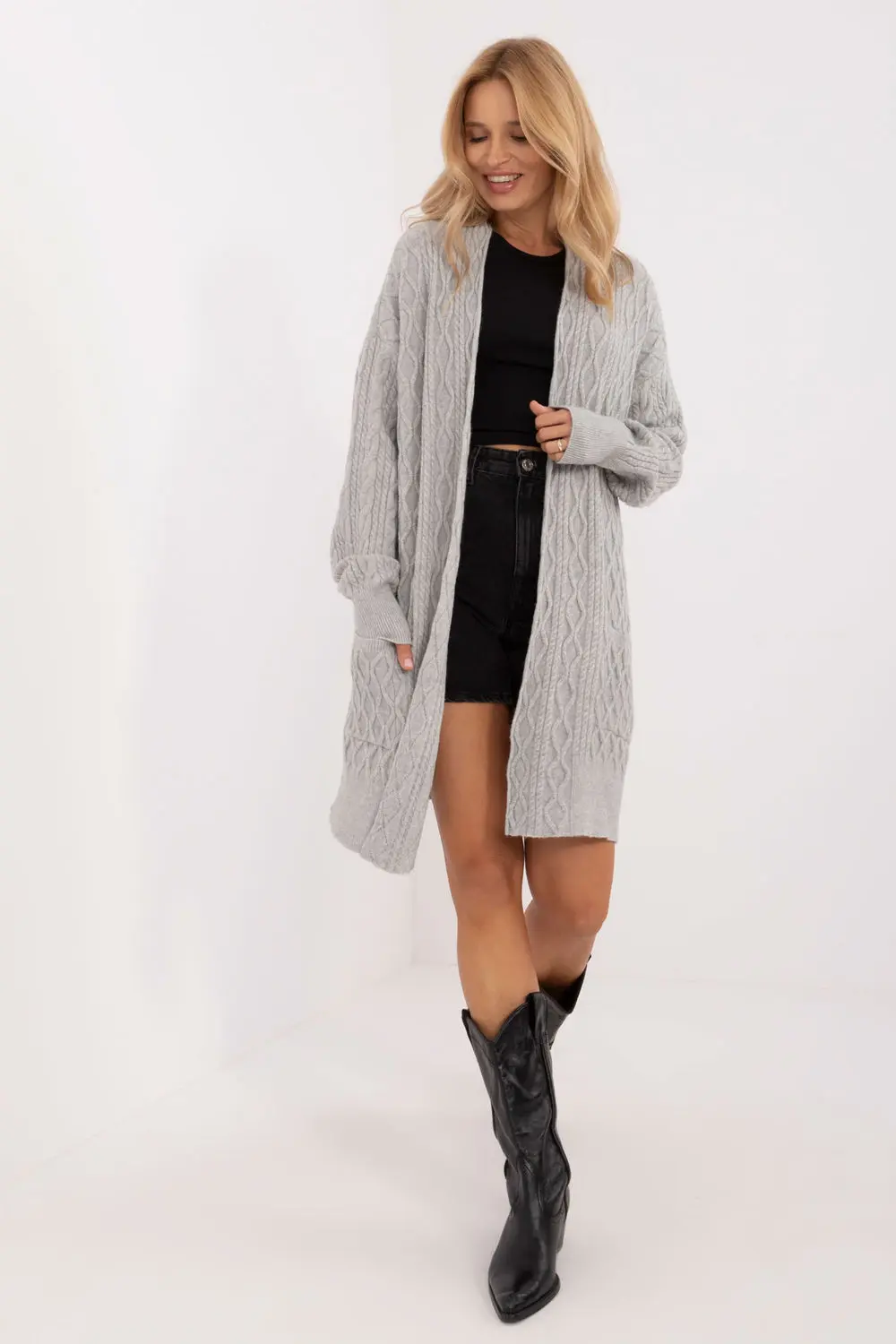 Cardigan gris – Image 2