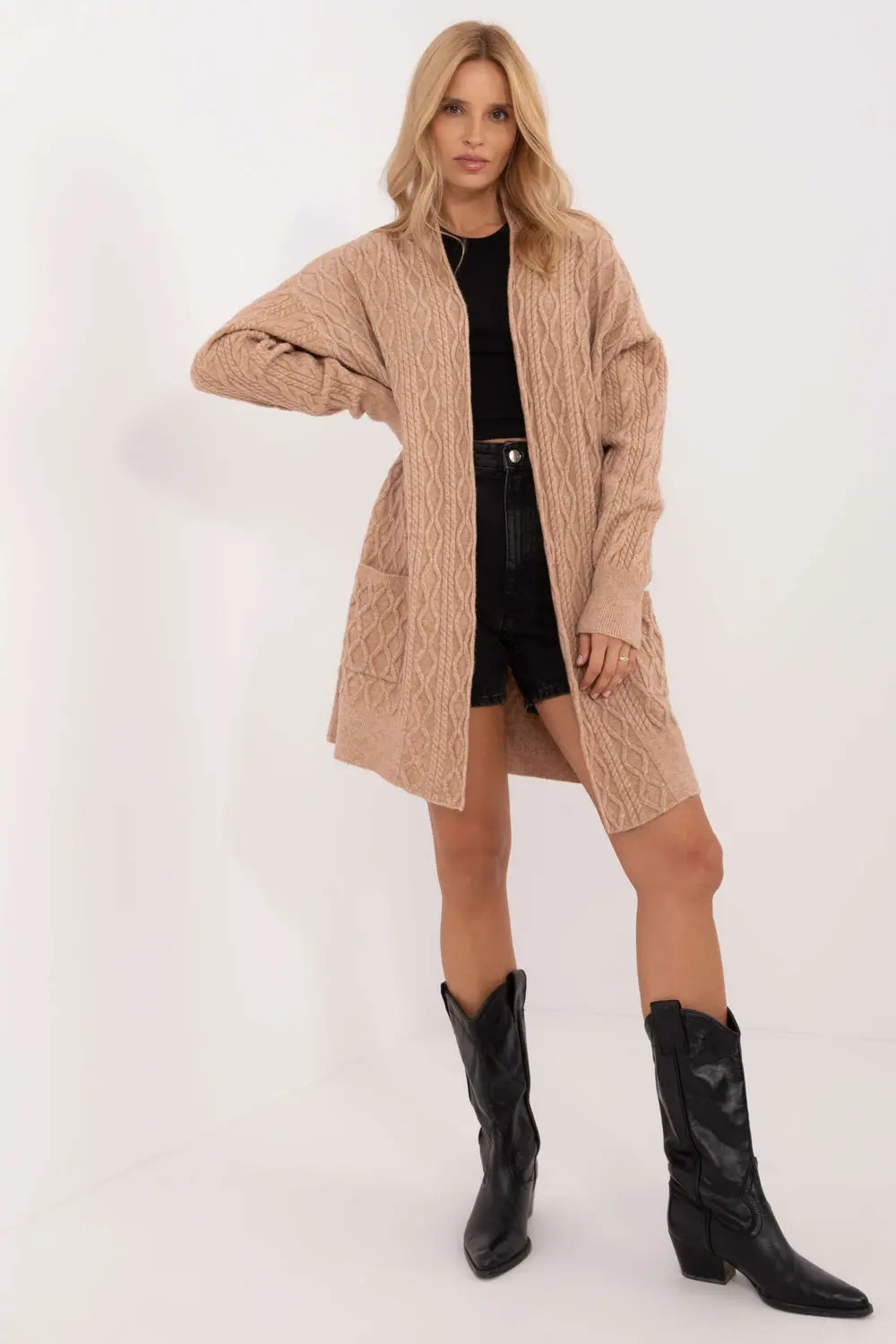 Cardigan brun