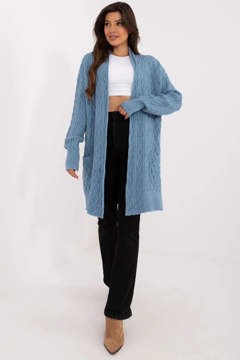 Cardigan bleu