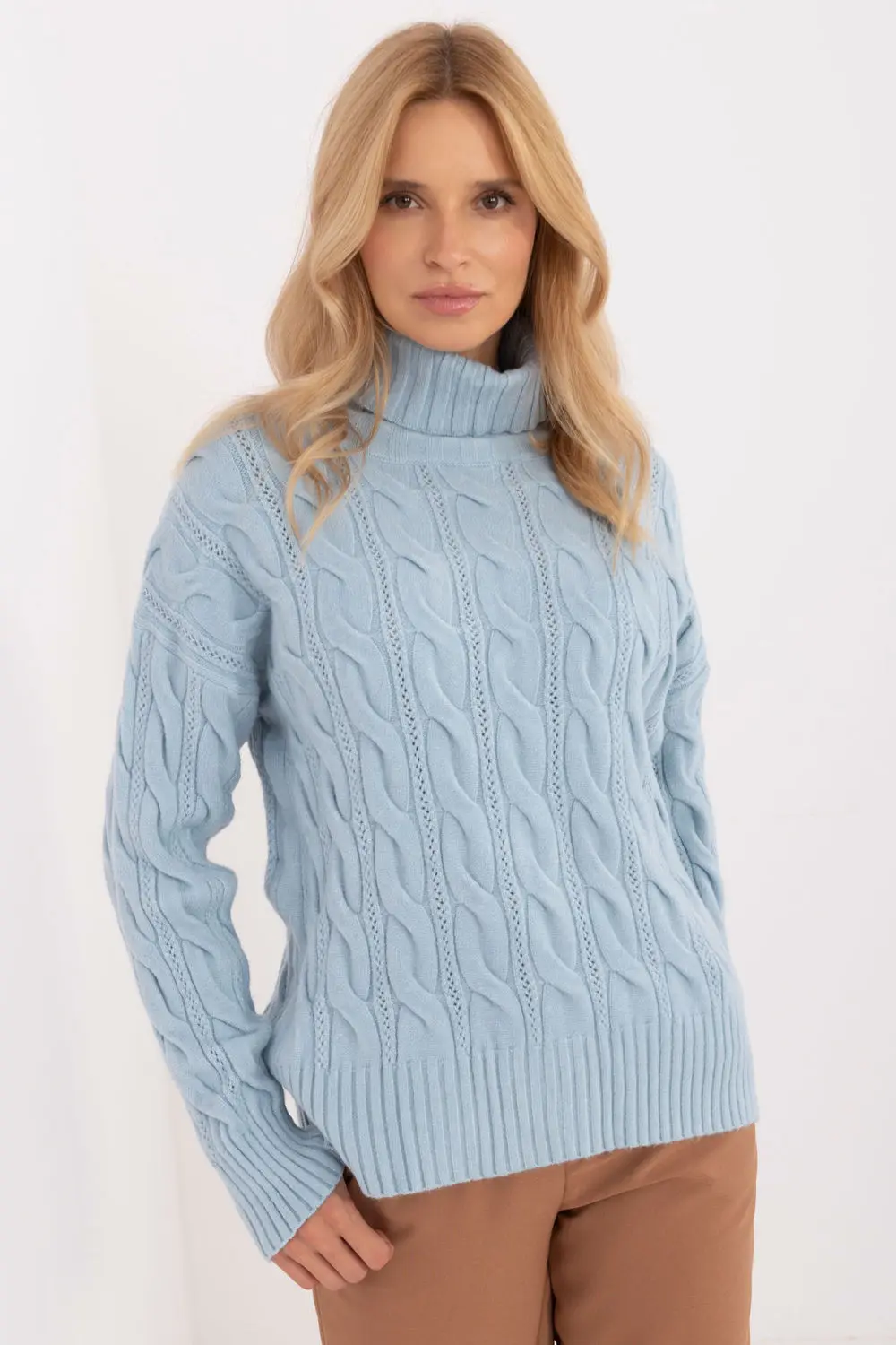 Col roulé bleu – Image 2