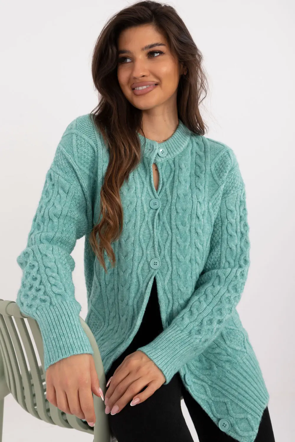 Cardigan vert – Image 2