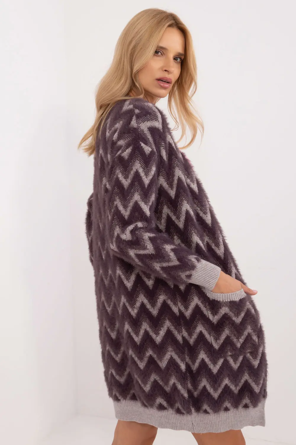Cardigan violet – Image 2
