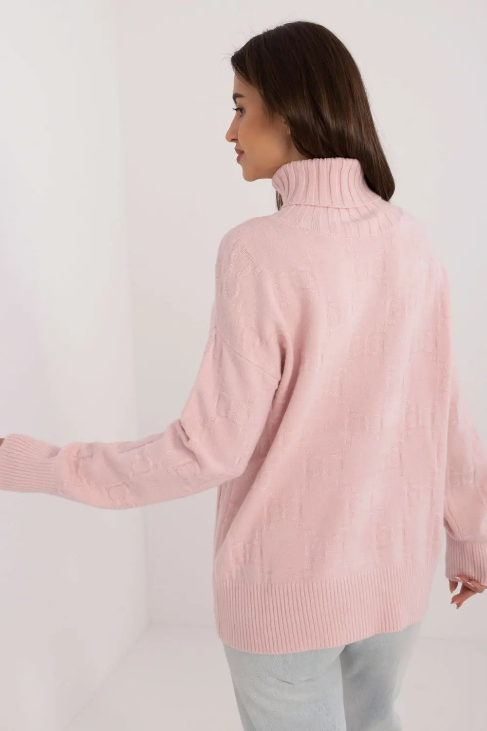 Col roulé rose – Image 3
