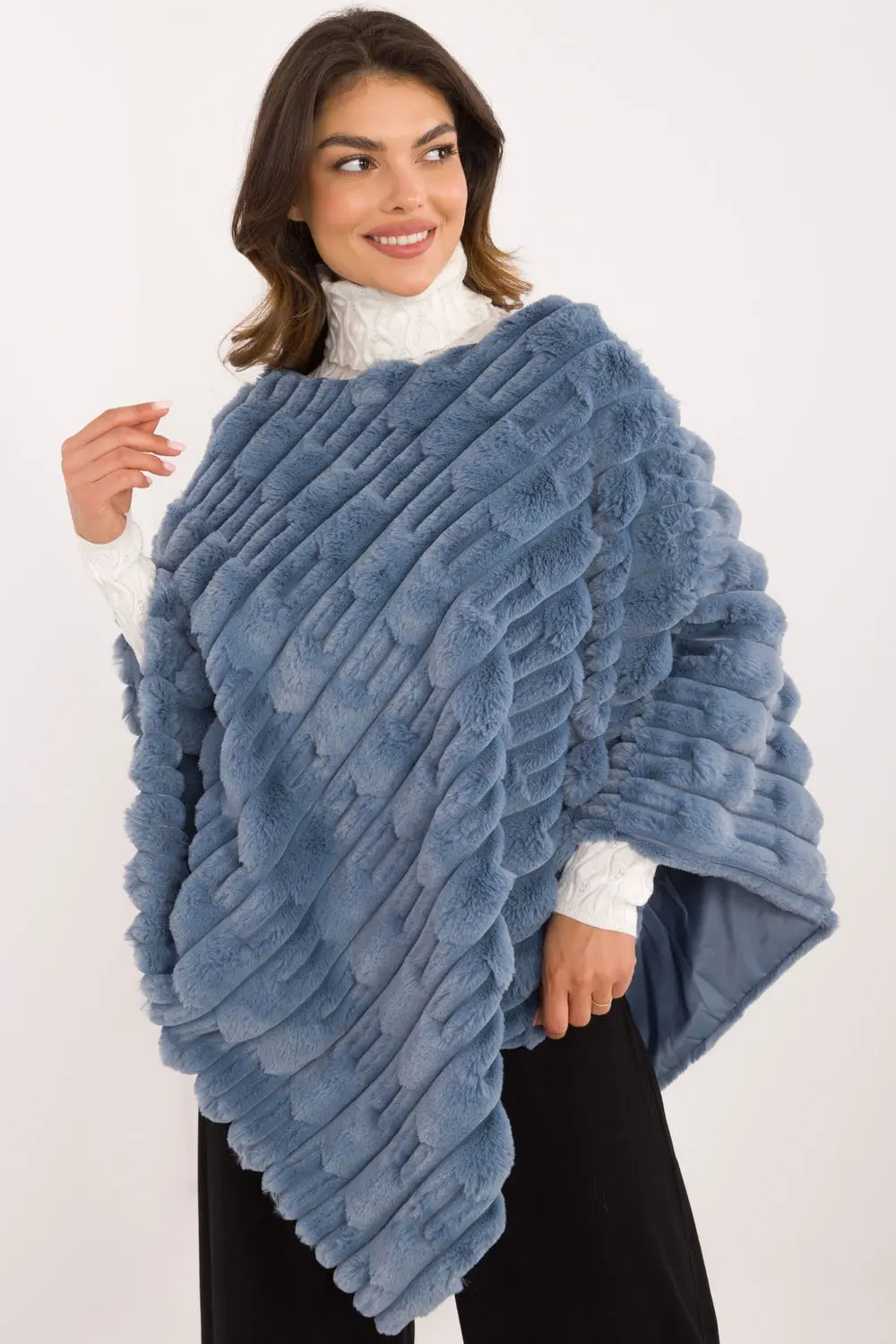Poncho bleu