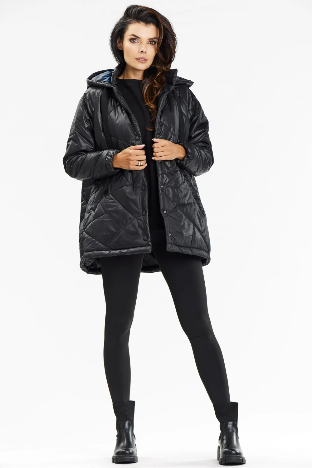 Veste noire à capuche – Image 2