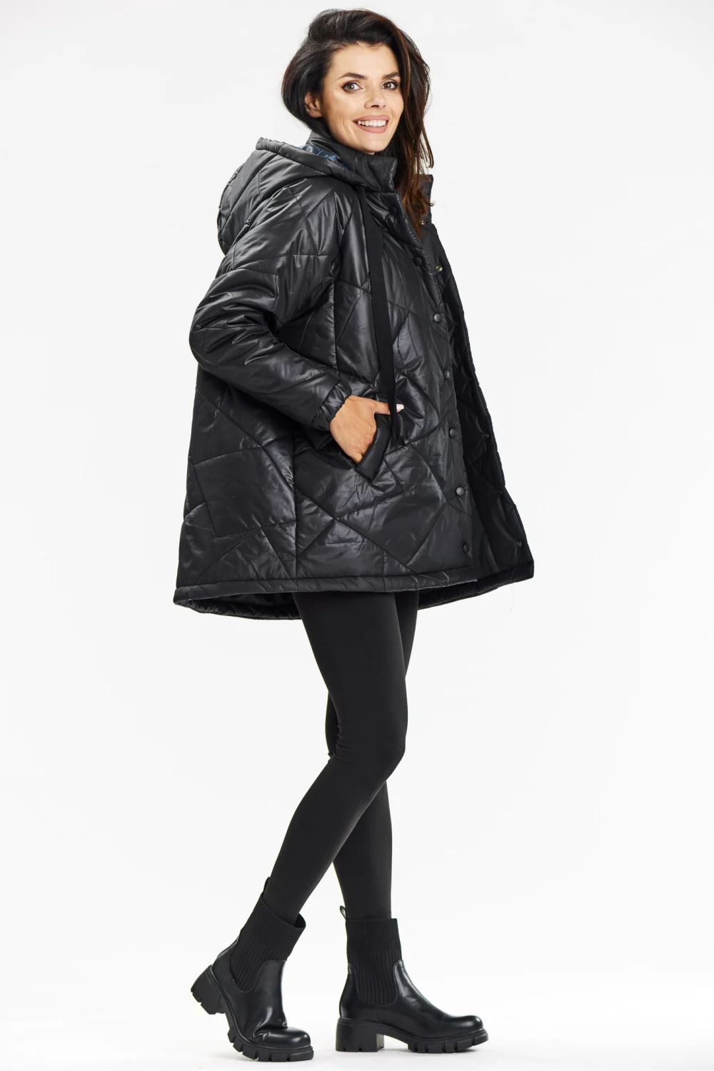Veste noire à capuche – Image 3