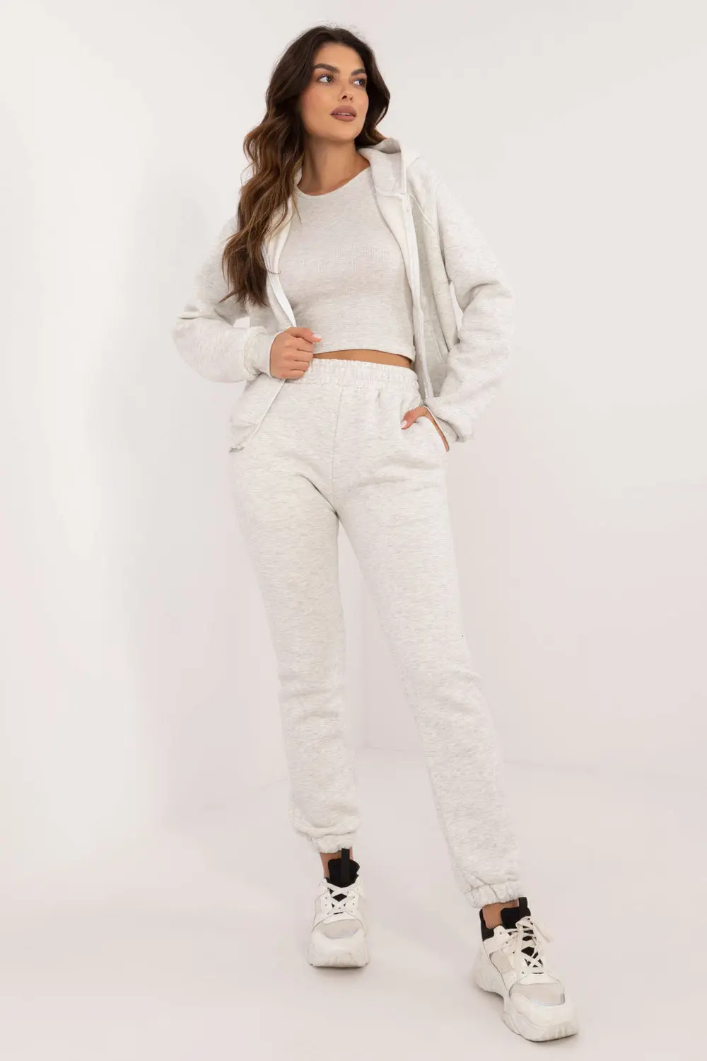 Ensemble sweat gris imprimé
