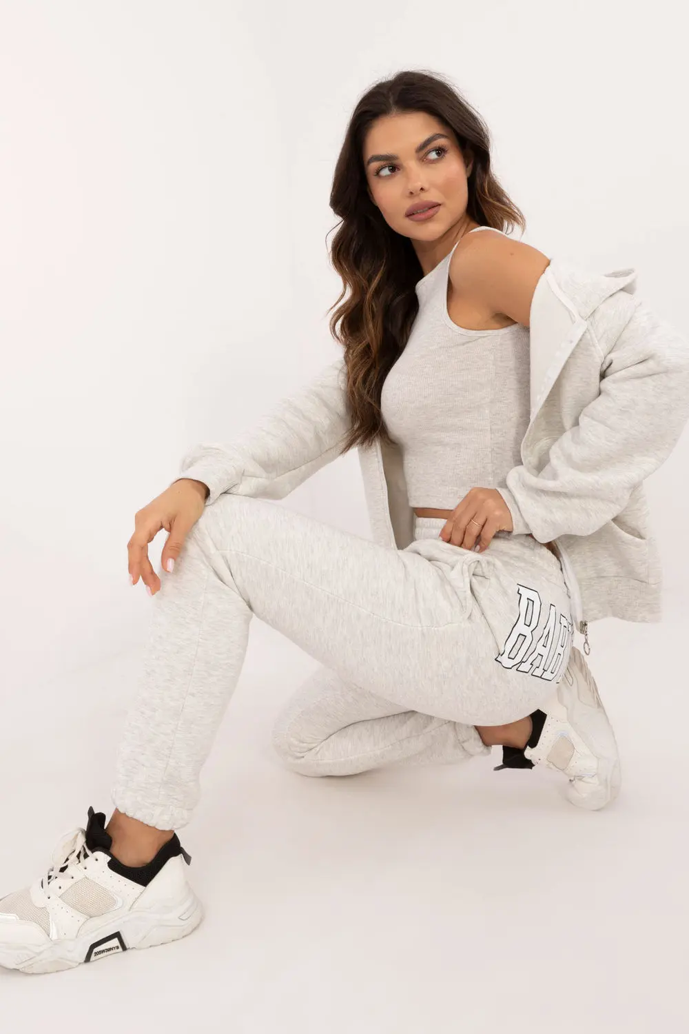 Ensemble sweat gris imprimé – Image 2